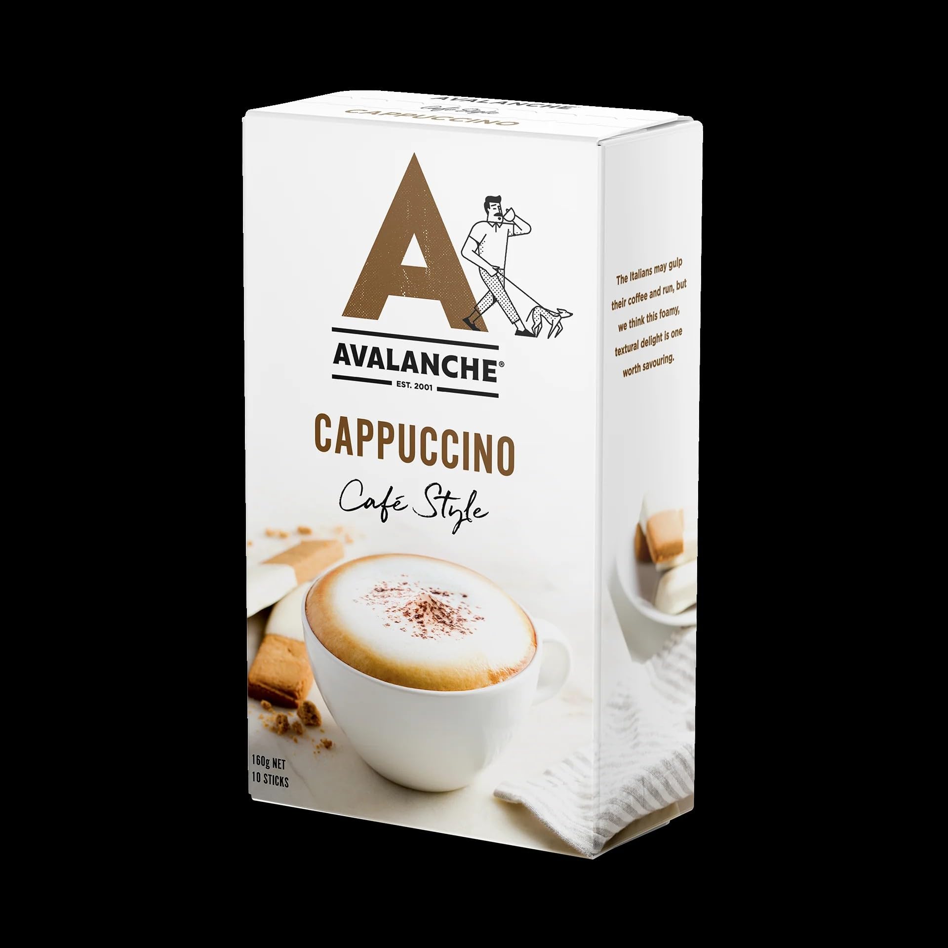 Amazon.com : Avalance Cafe Style Cappucino, 10 Sachets : Grocery